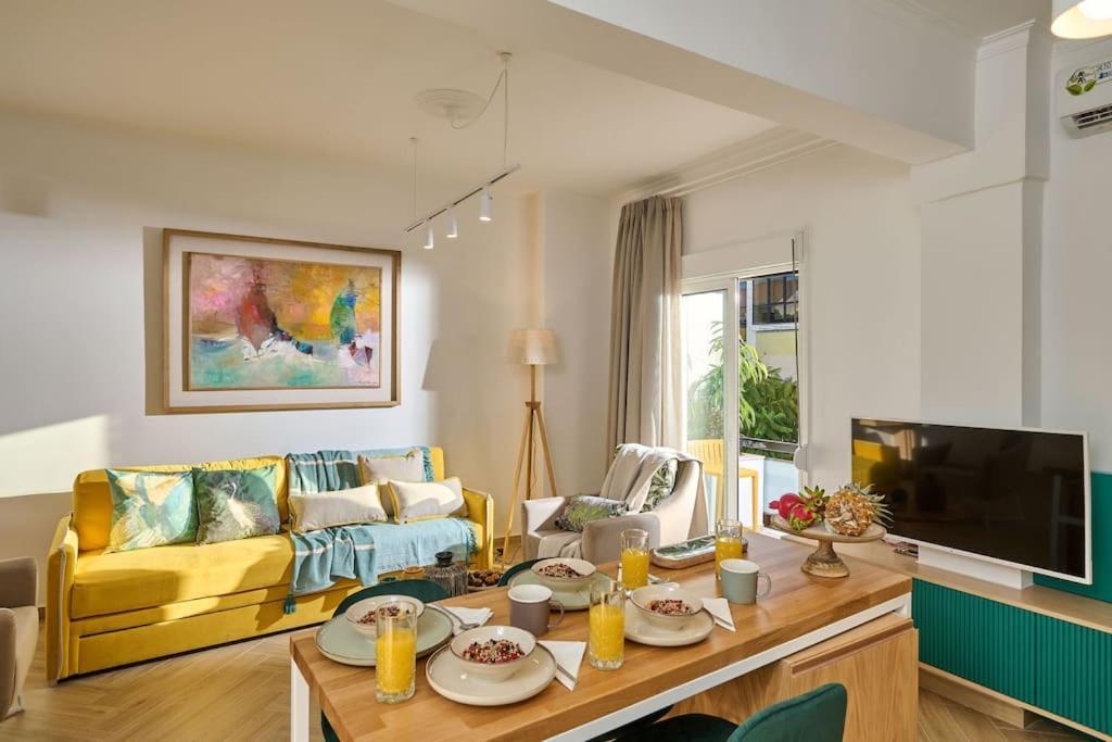Kaizen Chania - New Central Apartment Just 350M Away With Private Jacuzzi And Free Parking! Kültér fotó